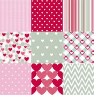 Seamless patterns Valentine's Day N10