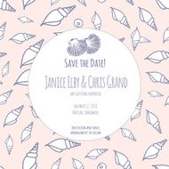 Beach sand and seashells beige vector frame