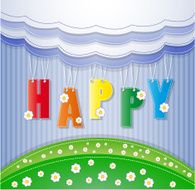 Colorful greeting card N2
