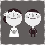 couple in the wedding