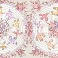 Circular seamless pattern N2