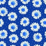 Floral seamless pattern with daisies N2