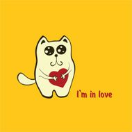 Cat with heart N5