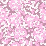 little pink flowers seamless pattern