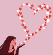Woman Blowing Kisses