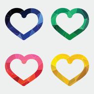 heart icon Abstract Triangle