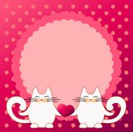 Cats hold heart