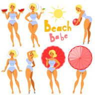 Beach Babe - collection of pretty girls in swimwear N2