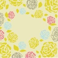 Retro card with vintage rose N5