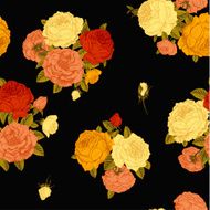 Vector seamless vintage floral pattern N8