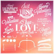 Valentine&#039;s day true love free kisses with hand lettering