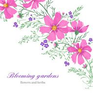 Background with flowers N32