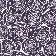 Purple floral seamless pattern with roses