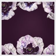 Background with flowers Watercolor illustration N5