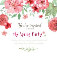 Flower Invitation card N57