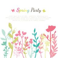 Flower Invitation card N58