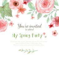 Flower Invitation card N60