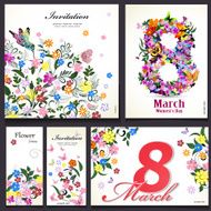 Set of floral cards for your design N9