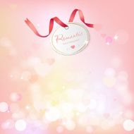 Vector romantic background with beautiful lights