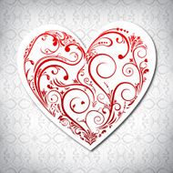 Floral Valentines day card