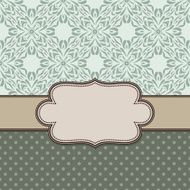 Vintage vector flower frame N57