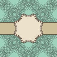 Vintage vector flower frame N58