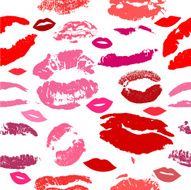 Lips print pattern vector illustration N4