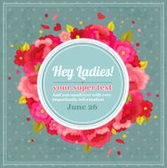 Floral invitation N10