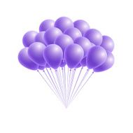 Vector bunch birthday or party pink balloons N2