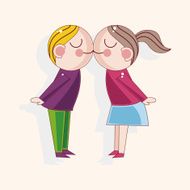 Valentine&#039;s day couple theme elements N69