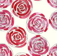 Stylish floral roses pattern