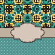 Vintage vector flower frame N59