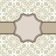 Vintage vector flower frame N62