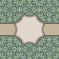 Vintage vector flower frame N63