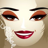 Cosmetology theme image Young pretty lady with fashionable hair N3