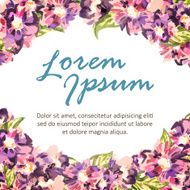 Watercolor flower frame N6