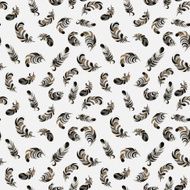 colorful feathers seamless pattern N8