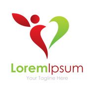 Love show me world heart shape element icons business logo