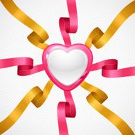 Valentine&#039;s Day vector background Gift card and flyer N4