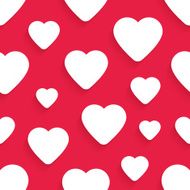 Vector seamless pattern for Valentines Day with hearts