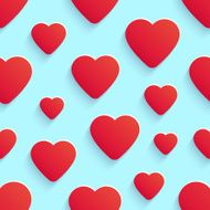 Vector seamless pattern for Valentine's Day with hearts N2