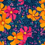 Vector seamless floral pattern N301