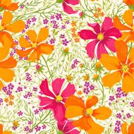 Vector seamless floral pattern N302