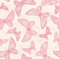 seamless pattern with butterflies N78