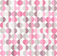 Geometric abstract background with pastel circles