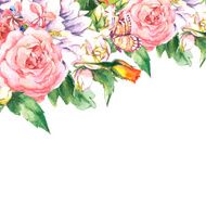 Floral Greeting Card with Blooming Jasmine N4