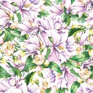 Seamless background with Blooming Jasmine N6