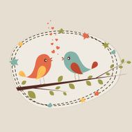 Romantic love bird for Valentine&#039;s Day celebration