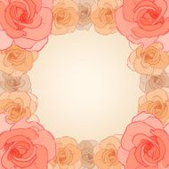 Invitation cards with roses N4