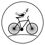 Bird on a bike